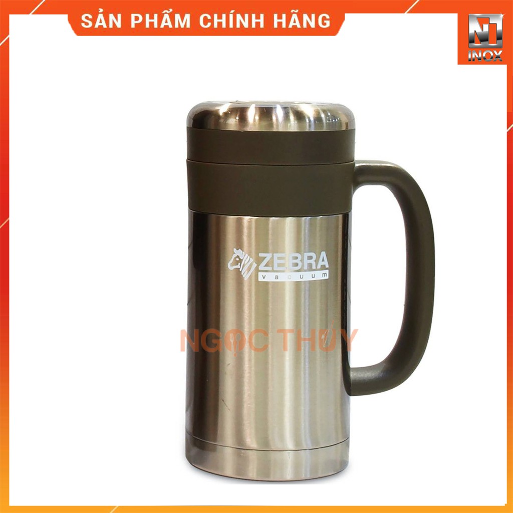 Ca giữ nhiệt Inox 304 zebra có quai 450ml- 112907