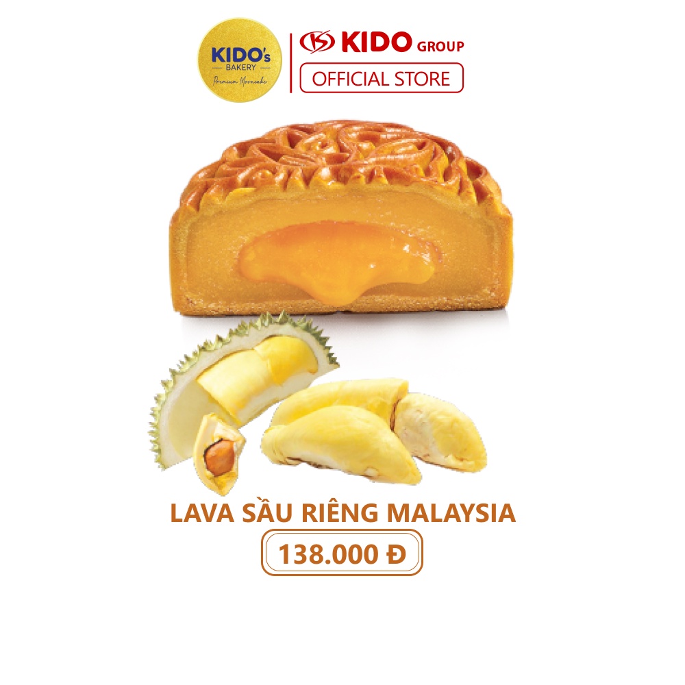 Bánh trung thu Sầu riêng Lava KIDO’s Bakery - tặng hộp chỉ nhận đơn 2 bánh và 4 bánh