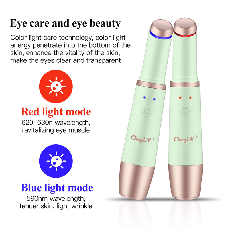 Máy mát xa mặt và mắt CkeyiN bằng ion làm nóng 7 trong 1 đèn led EMS hỗ trợ làm săn chắc da