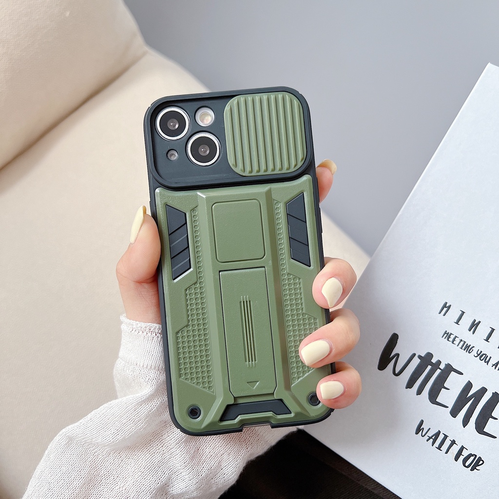 Ốp Điện Thoại Có Nắp Trượt Bảo Vệ camera Cho IPhone 13 Pro max 12 11 Pro max x xs max xr 7 plus 8 6s plus