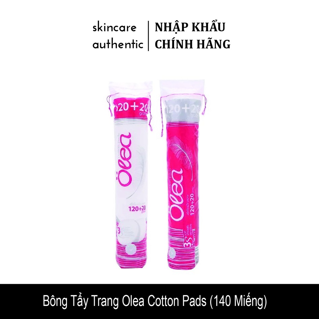 Bông Tẩy Trang Olea Cotton Pads (140 Miếng) (sản phẩm vỏ hồng )