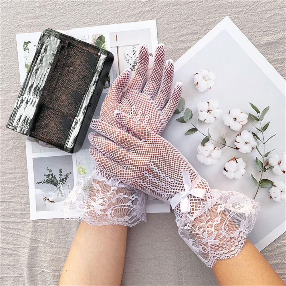 BORAG Găng Tay Lưới Hở Ngón Gợi Cảm
