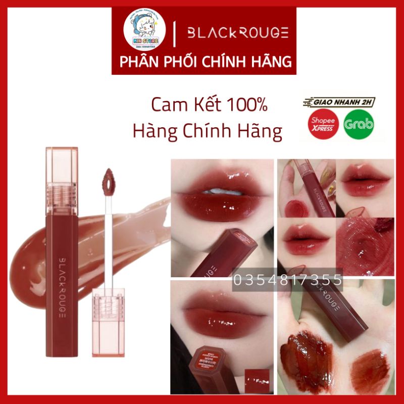 [New Hot] Son Bóng Black Rouge Half N Half Water Glow Tint HG08 Chính Hãng Bao Check Mã