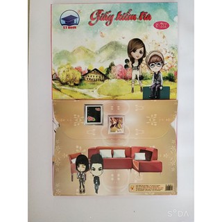 Tệp kiểm tra 5ô hộp 20tờ đôi tệp dầy giấy trắng dễ sử dụng phù hợp mọi cấp học