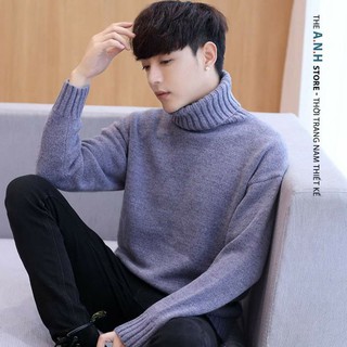 áo len cổ lọ cotton dày