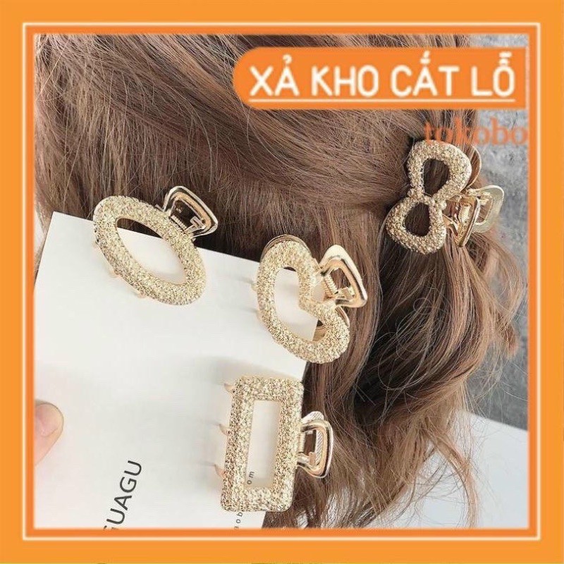 Set 5 Kẹp tóc đính đá vàng siêu xinh