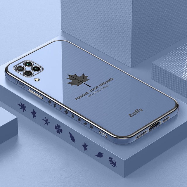 Ốp điện thoại silicon mềm chống sốc viền thẳng mạ điện 6D sang trọng cho Huawei P20 Lite P30 Pro P40 Mate 20 Mate30