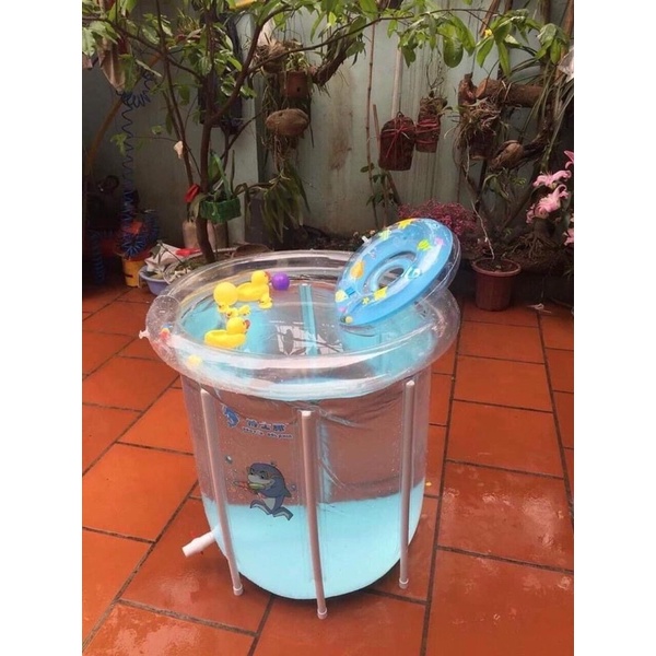 Bể bơi thành cao cho bé sơ sinh Doctor Dolphin 80x80/70x70