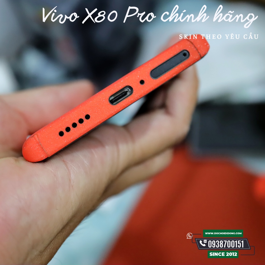 Miếng dán PPF Hydorgen Skin Màu Cam Nội Địa Vivo X80 Pro chính hãng cao cấp
