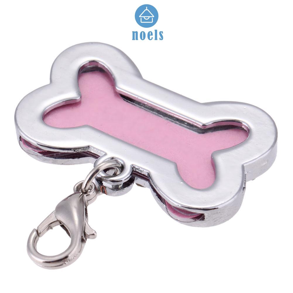 Pet Cat Dog ID Tags Customized Personalized Bone Shaped Alloy Crystal Tag♥noel✧Home living