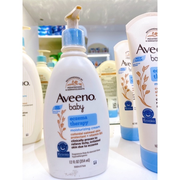 Kem chàm dưỡng ẩm ngày đêm cho bé Aveeno Baby Eczema Therapy Moisturizing Cream