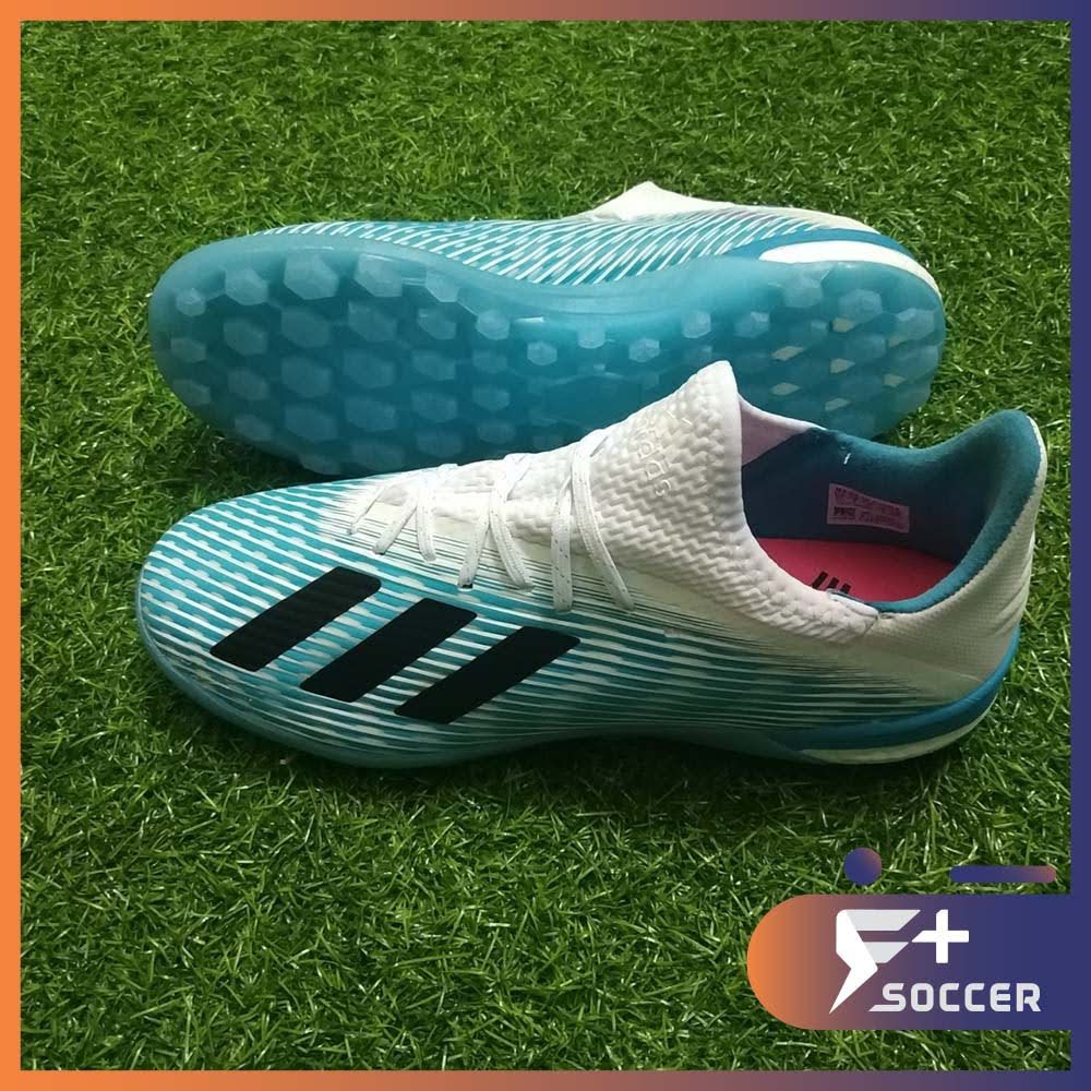 Phiên bản R chuẩn - Giày đá bóng adidas X19.1 TF màu xanh đế cao su sân cỏ nhân tạo