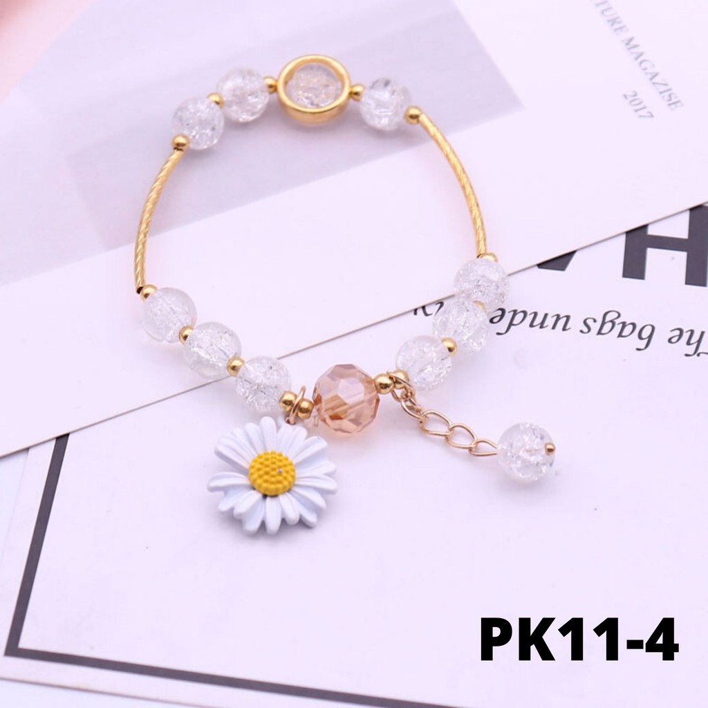 [Mã FAJGT8 giảm 15% đơn 99K] Vòng tay nữ hoa cúc Hot Trend PK11 Miucho | BigBuy360 - bigbuy360.vn