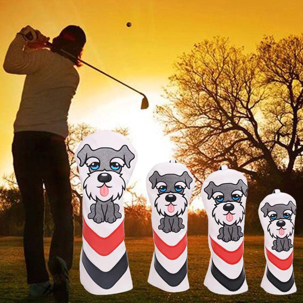 ELLSWORTH Vỏ Bọc Bảo Vệ Đầu Gậy Đánh Golf Bằng Chất Liệu Lai Họa Tiết Chú Chó Dễ Thương Xinh Xắn