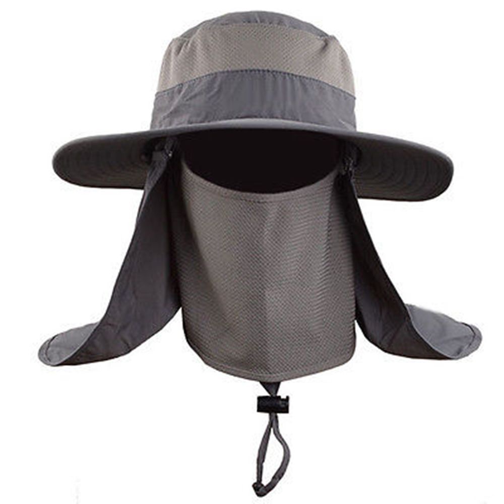 Nón bucket che cổ mặt chống nắng nóng câu cá trượt băng ngoài trời