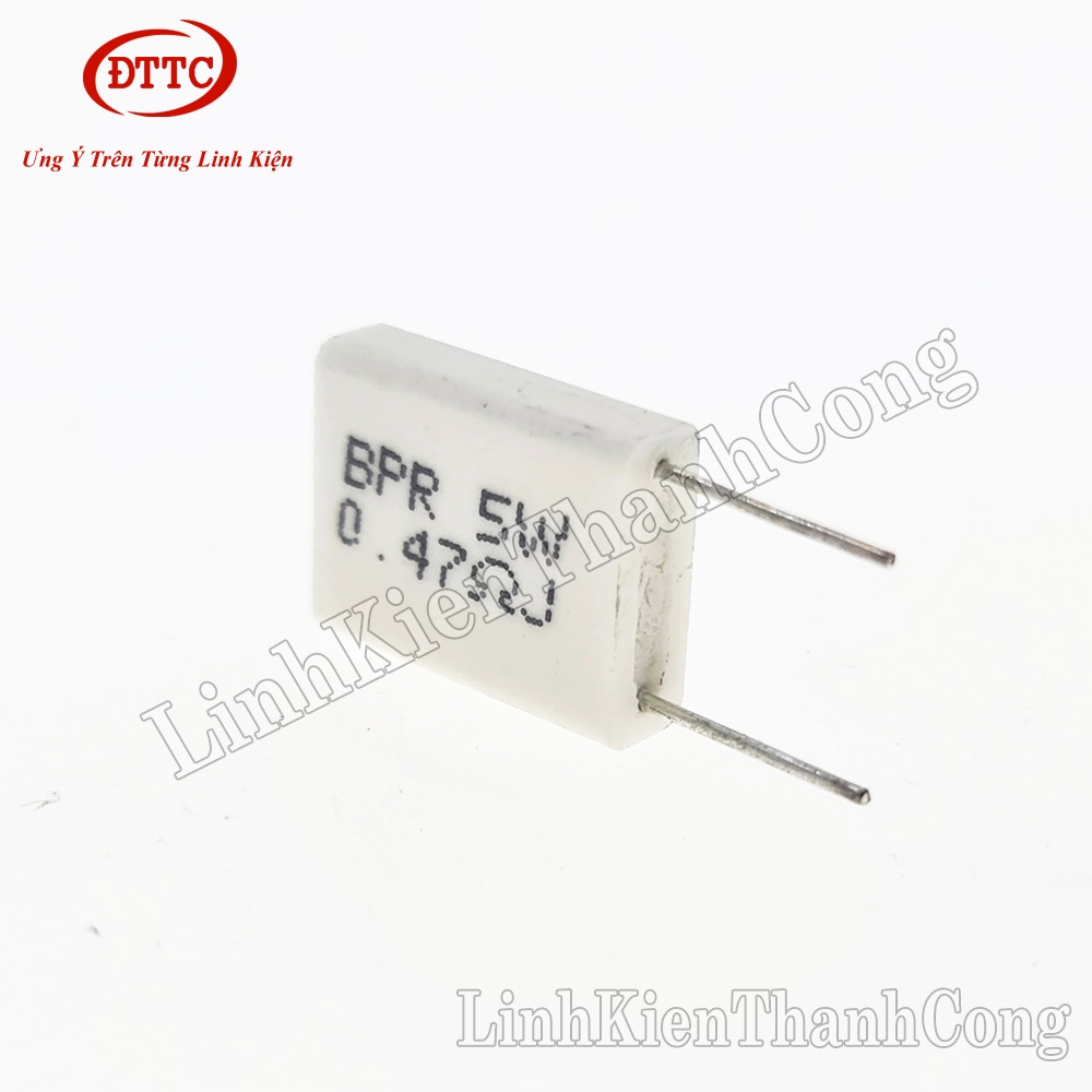 Điện trở sứ 5W loại đứng 0.22R 0.33R 0.47R 5W