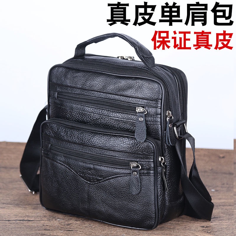 Túi da bò đeo chéo nhiều ngăn sức chứa lớn phong cách doanh nhân cho nam | BigBuy360 - bigbuy360.vn