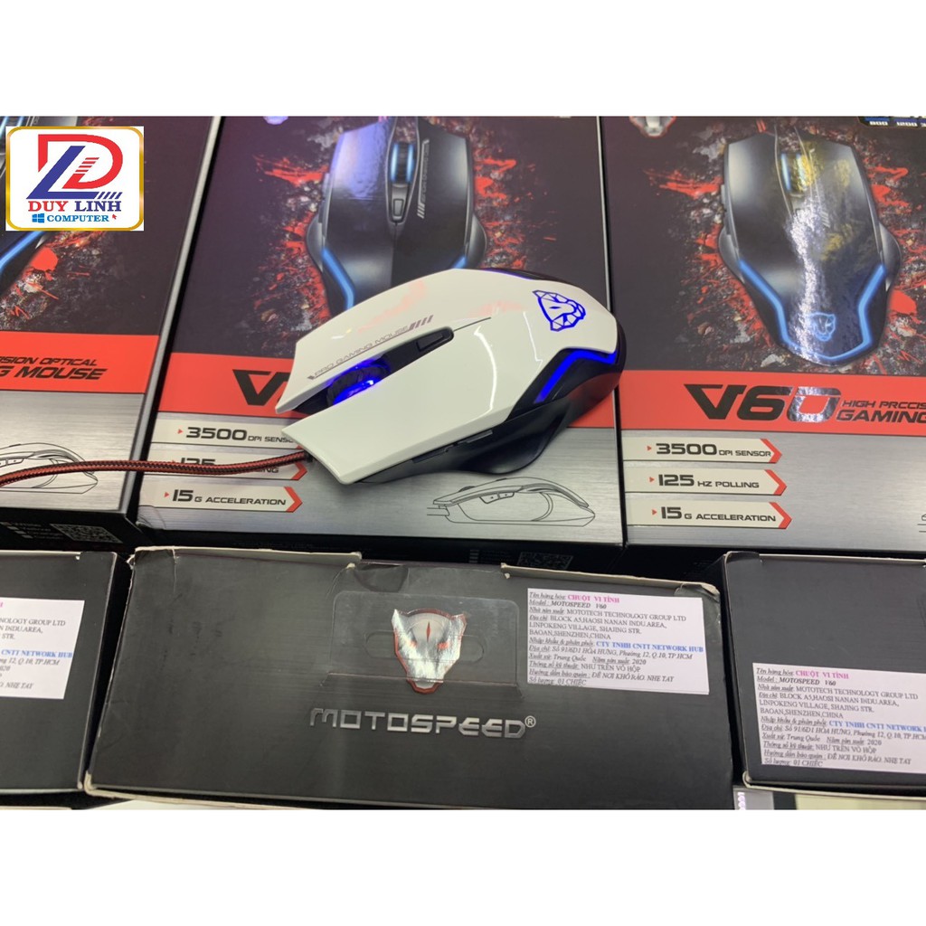 Chuột Mới Gaming Motospeed V18,V60 Optical Led