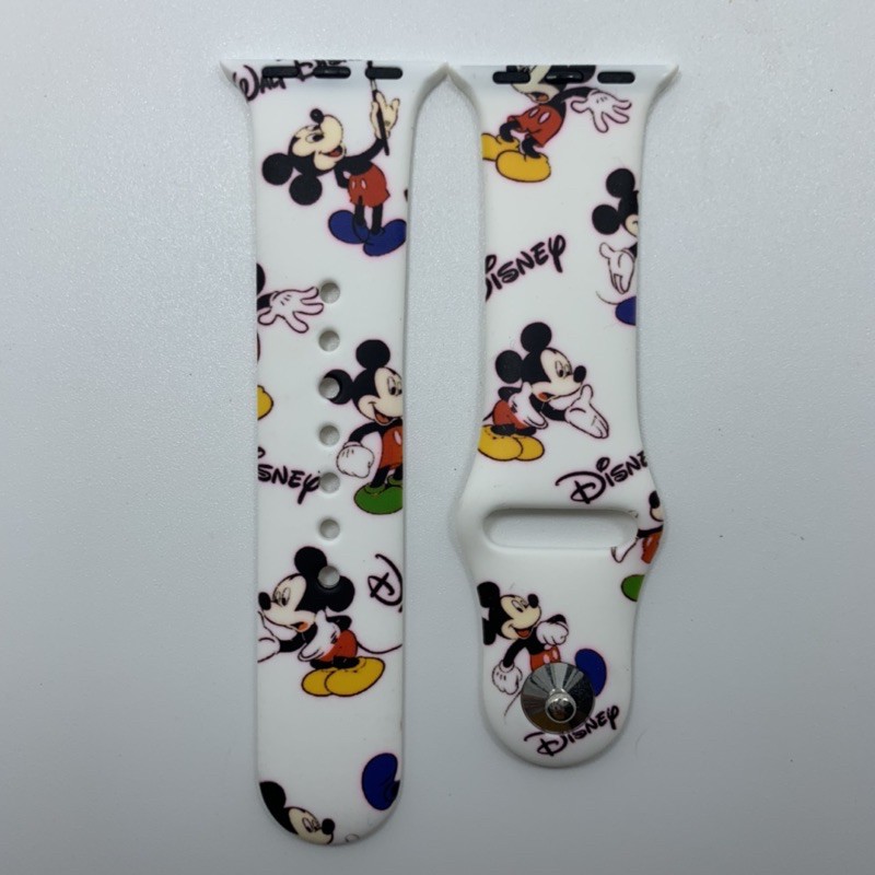 Dây đeo cao su Apple Watch hình Mickey- Dây Đeo Đồng Hồ Thông Minh- Thích Hợp Cho Các Dòng Series 6/5/4/3/2/1 Cực Chất