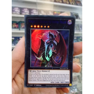 Thẻ Bài Lẻ YugiOh! Mã DLCS-EN118 - Number 24: Dragulas the Vampiric Dragon - Ultra Rare (Blue) - 1st Edition