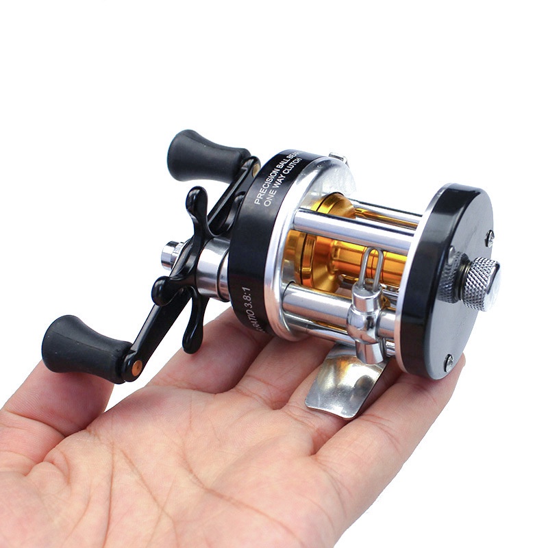 Máy Câu Cấu Hình Tầm Cao Kim Loại Drum Fishing Reel Casting 140g