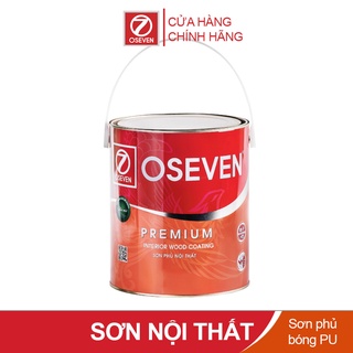 Oseven sơn nội thất - sơn phủ bóng gỗ pu trong nhà loại 4kg- 2099 2099b 2007 2247 7788 5555