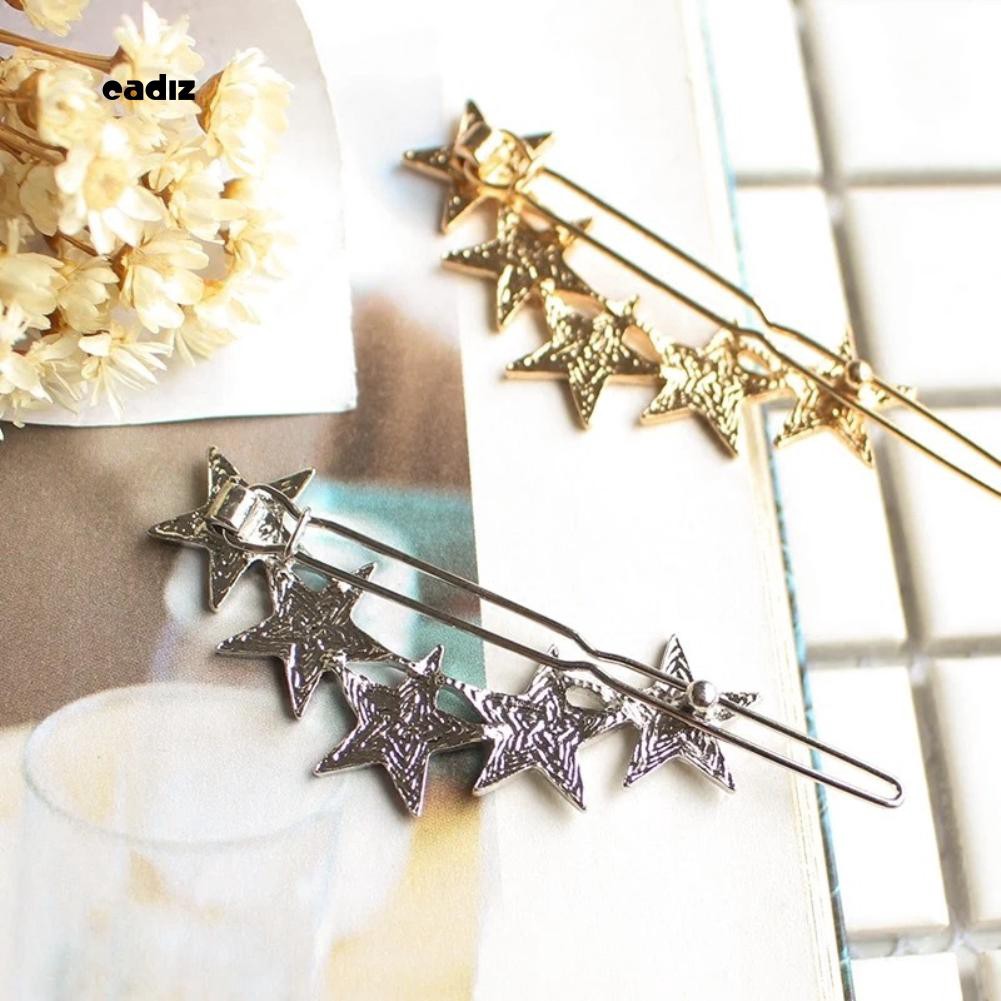 Kẹp tóc hình ngôi sao 5 cánh dễ thương cho nữ