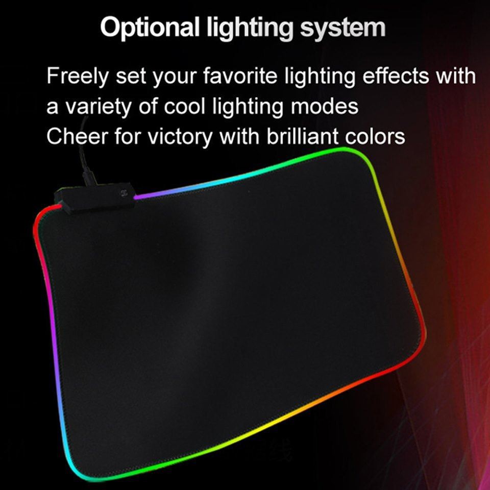 Lót chuột Led RGB chính hãng Rasure ♥️Freeship♥️ Miếng lót chuột gaming Led rgb RS-02