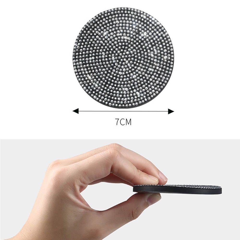 Đế Lót Ly Ô Tô MAYSHOW|Đệm Silicone Đính Kim Tuyến Trang Trí Nội Thất Xe Hơi