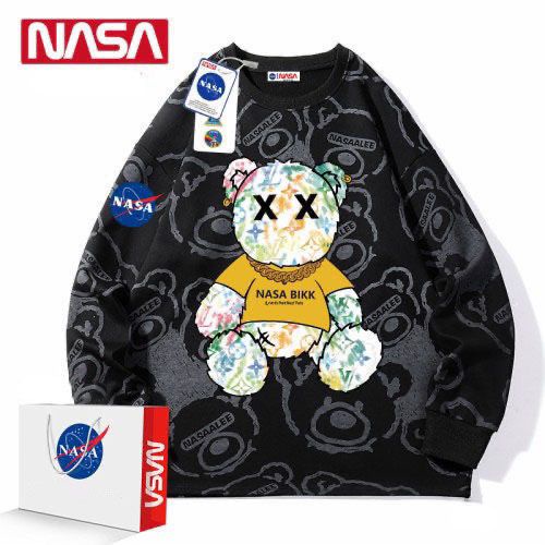 Nasa Áo Thun Tay Dài Có Mũ Trùm Đầu In Hình Mèo Thời Trang Dành Cho Nam Nữ
