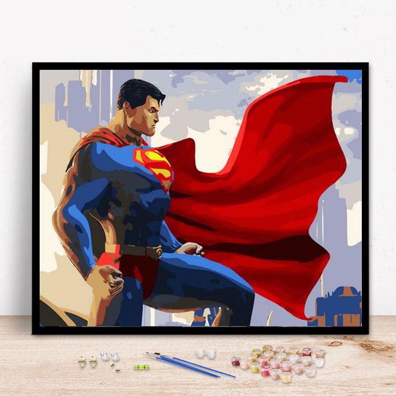 MARVEL Tranh Sơn Dầu Treo Tường Trang Trí Hình Siêu Anh Hùng