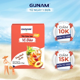 Trà đào GUNAM (hộp 16 gói x 15g)