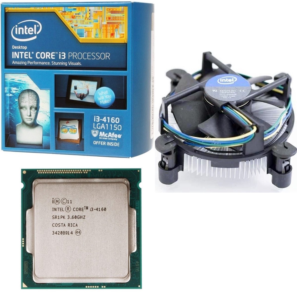 CPU Intel Core i3 4160 (3.6Ghz / 3MB Cache / socket 1150) - Đã Qua Sử Dụng, Không Kèm Fan