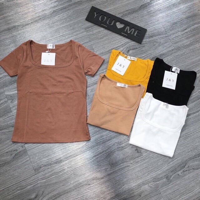 Áo phông cổ U chất zip cottong | BigBuy360 - bigbuy360.vn