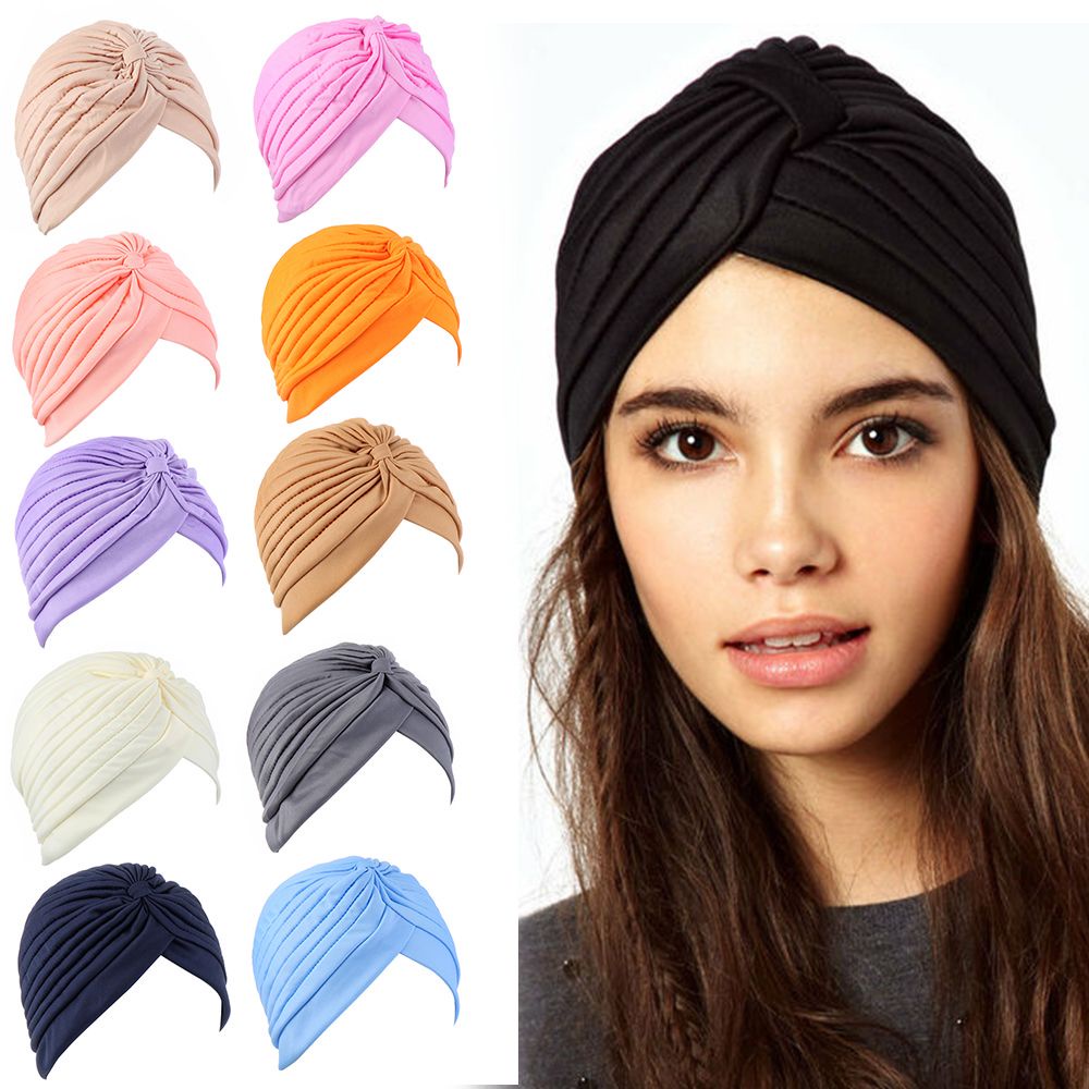 Khăn Turban Quấn Đầu Co Giãn Nhiều Màu Sắc Phong Cách Hồi Giáo Dành Cho Nữ Mihan
