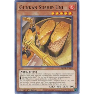 Thẻ bài Yugioh - TCG - Gunkan Suship Uni / BODE-EN022'