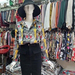 Áo sơ mi lụa satin