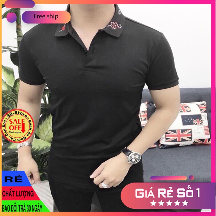 Áo Thun Nam Tay Ngắn Có Cổ Cao Cấp Thích Hợp Moi Lứa Tuổi Cam Kết Về Chất Lượng 🌟GIÁ RẺ NHẤT🌟