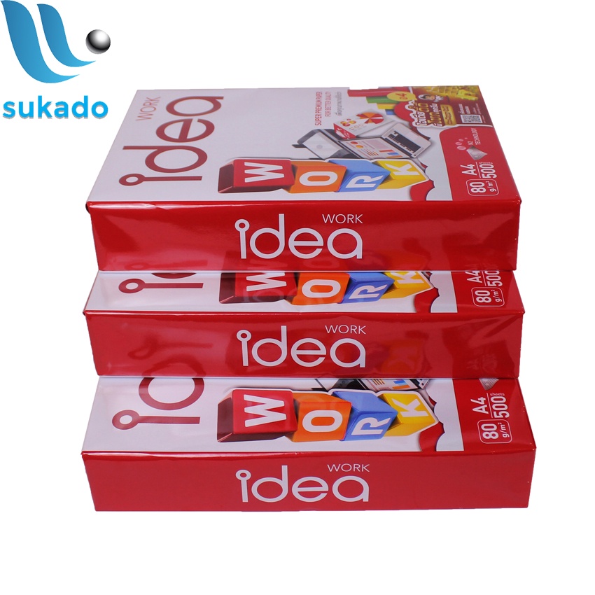 Giấy in A4 Idea 80gsm dày 500 tờ nhập khẩu Thái Lan SUKADO