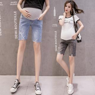 Quần jeans lửng thời trang dành cho phụ nữ mang thai