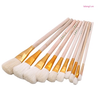 Set 10 cọ vẽ tranh màu nước cho bé chất lượng cao
