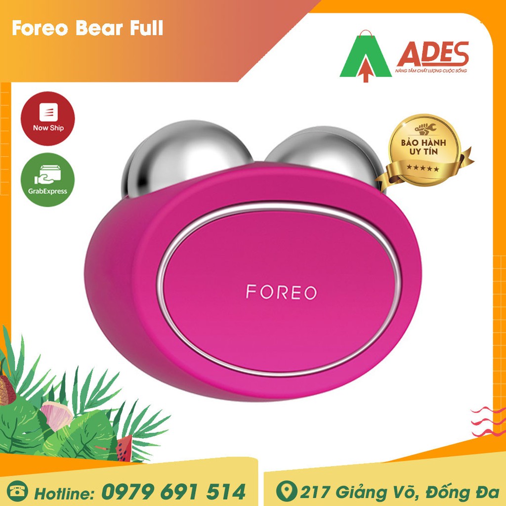 FOREO BEAR FULL - HÀNG CHÍNH HÃNG BẢO HÀNH 24 THÁNG - 1 ĐỔI 1 - Máy massage nâng cơ và đẩy tinh chất dưỡng da