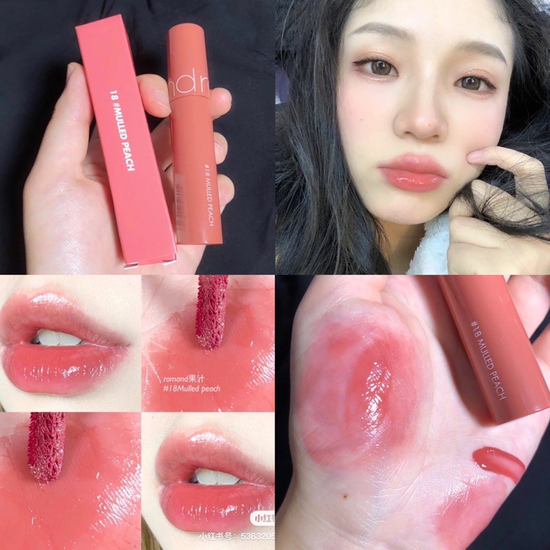 Son Romand Juicy Lasting Tint màu 18 Mulled Peach