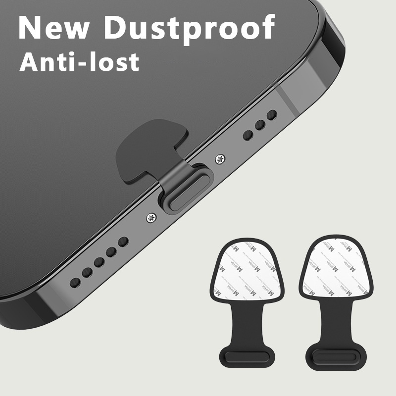 Ốp Điện Thoại Có Cổng Sạc Chống Bụi Chống Mất Mới Cho Iphone/type-c JP6