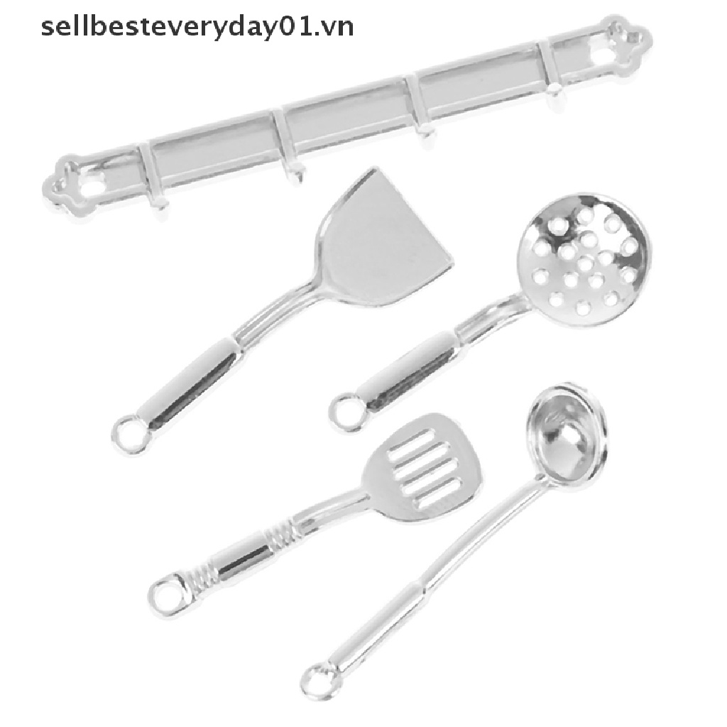 Set 5 dụng cụ nấu ăn mini tỉ lệ 1: 12 trang trí nhà búp bê