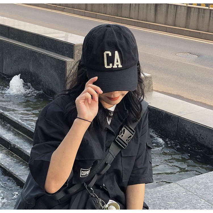 Mũ Lưỡi Trai  Nam Nữ Thêu Chữ CA Phong Cách T07