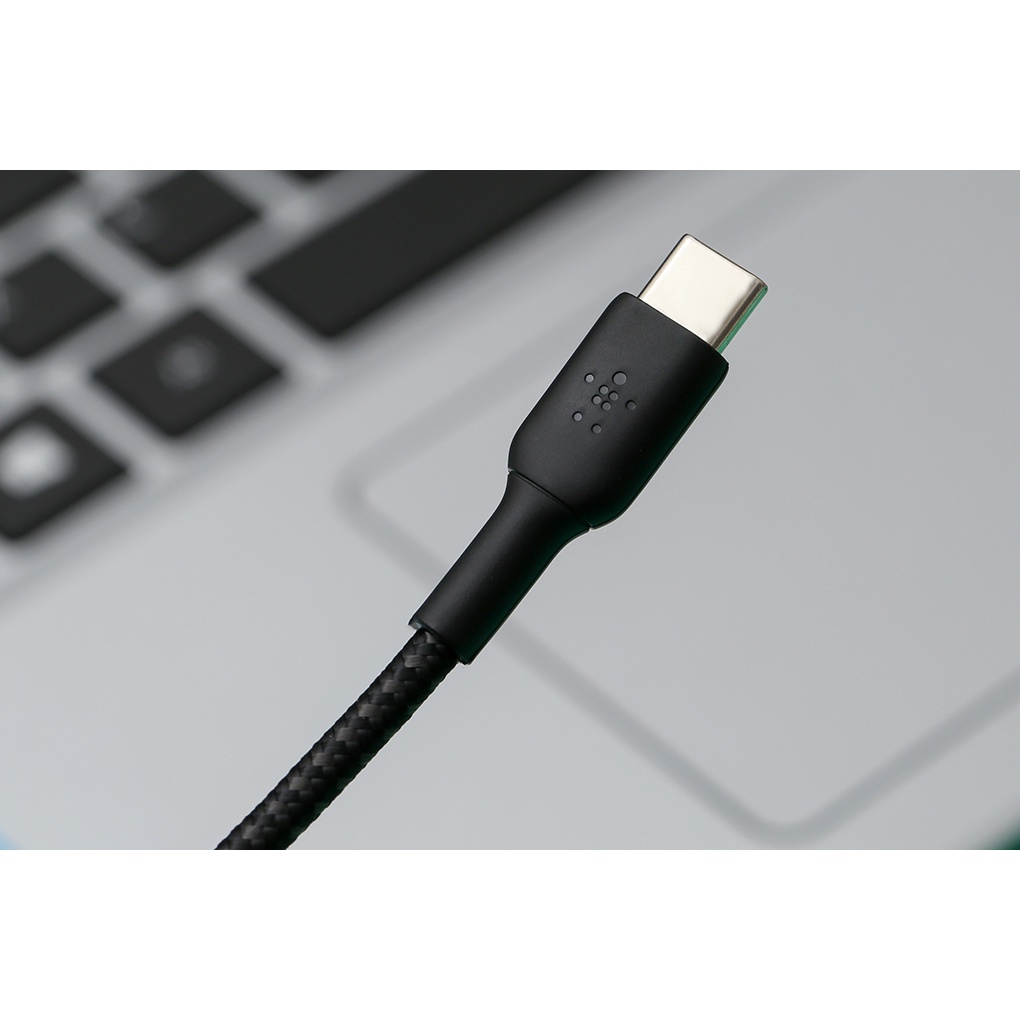 Cáp C-L BELKIN Braided USB-C to Light_ning Boost Charge Dây Dù 100cm Chống Gãy