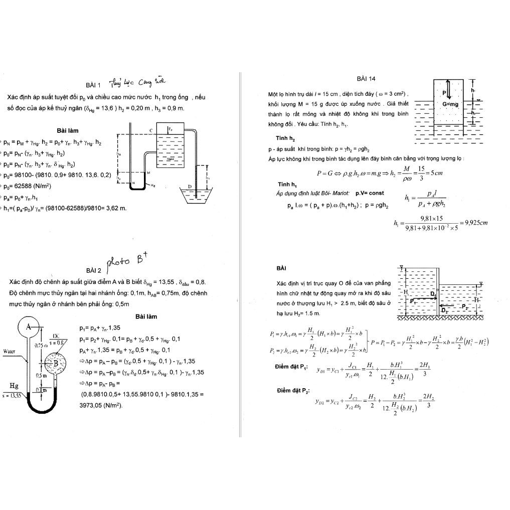 Thủy Lực Thủy Văn ( Khoa Kỹ Thuật Xây Dựng )