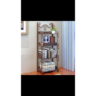Kệ Sắt Đựng Sách 4 Tầng Hoa Văn