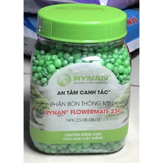 Phân Bón Thông Minh Rynan Flowermate 230 NPK 23-08-08+TE Chuyên dùng cho các loại cây kiểng (150g)